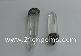 CGP713 16*55mm - 18*75mm sticks white crystal pendants