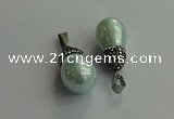 CGP715 15*25mm - 15*30mm teardrop shell pearl pendants wholesale