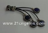 CGP726 16mm - 18mm coin lapis lazuli tassel pendants wholesale