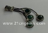 CGP733 18mm - 20mm coin agate tassel pendants wholesale