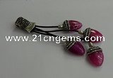 CGP739 18*25mm agate gemstone tassel pendants wholesale