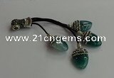 CGP741 18*25mm agate gemstone tassel pendants wholesale