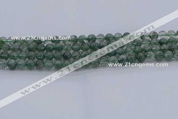 CGQ501 15.5 inches 6mm round imitation green phantom quartz beads