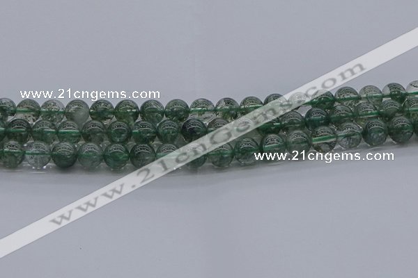 CGQ502 15.5 inches 8mm round imitation green phantom quartz beads