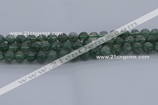 CGQ503 15.5 inches 10mm round imitation green phantom quartz beads