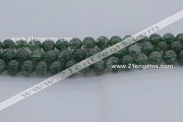 CGQ504 15.5 inches 12mm round imitation green phantom quartz beads