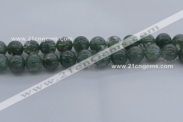 CGQ506 15.5 inches 16mm round imitation green phantom quartz beads