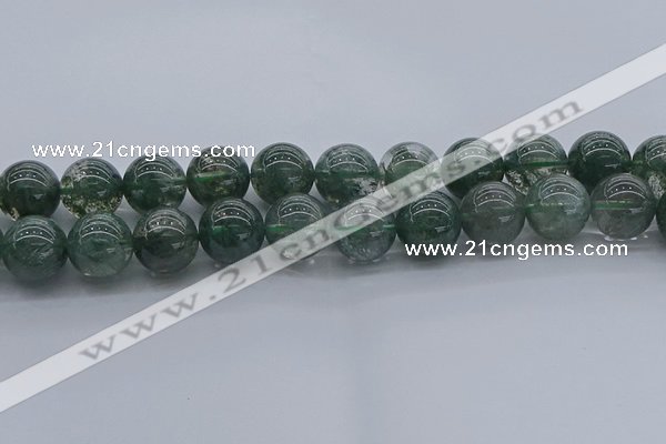 CGQ507 15.5 inches 18mm round imitation green phantom quartz beads