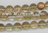 CGQ51 15.5 inches 6mm round gold sand quartz beads wholesale