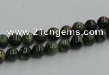 CGR01 16 inches 6mm round green rain forest stone beads wholesale