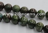 CGR03 16 inches 10mm round green rain forest stone beads wholesale