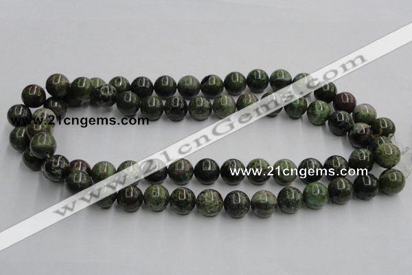 CGR04 16 inches 12mm round green rain forest stone beads wholesale