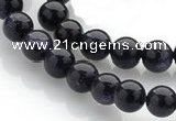 CGS01 15 inches 8mm round blue goldstone beads Wholesale