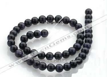 CGS01 15 inches 8mm round blue goldstone beads Wholesale