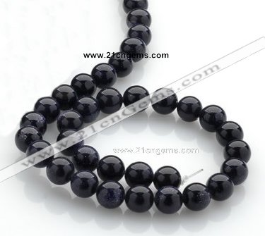 CGS02 15 inches 10mm round blue goldstone beads Wholesale