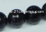 CGS104 15.5 inches 20mm round blue goldstone beads wholesale