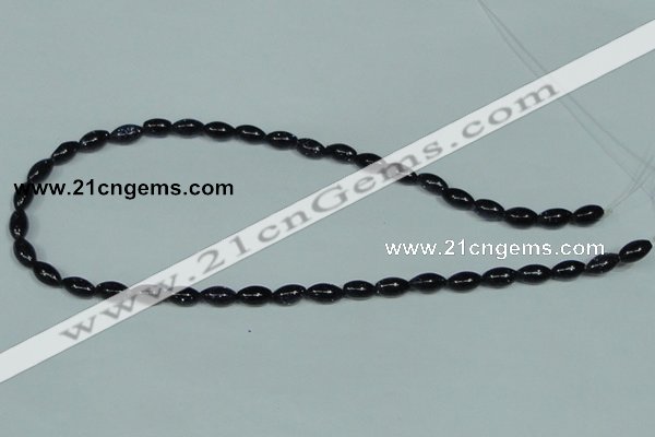 CGS120 15.5 inches 6*10mm rice blue goldstone beads wholesale