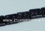 CGS128 15.5 inches 14*14mm square blue goldstone beads wholesale