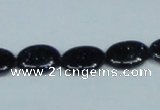 CGS134 15.5 inches 10*14mm oval blue goldstone beads wholesale