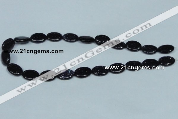 CGS135 15.5 inches 13*18mm oval blue goldstone beads wholesale