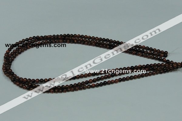 CGS200 15.5 inches 4mm round blue & brown goldstone beads wholesale