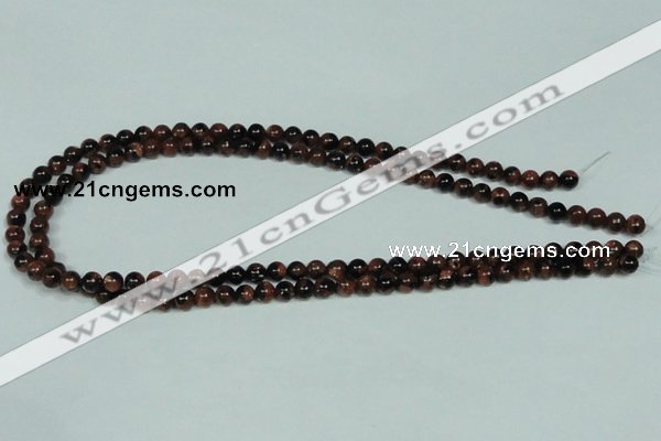 CGS201 15.5 inches 6mm round blue & brown goldstone beads wholesale