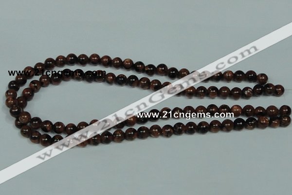 CGS202 15.5 inches 8mm round blue & brown goldstone beads wholesale