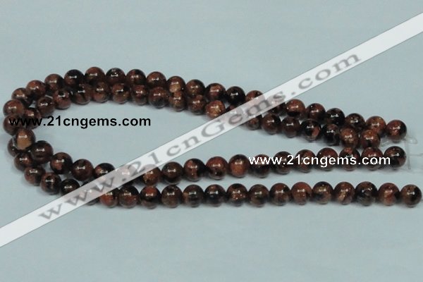 CGS203 15.5 inches 10mm round blue & brown goldstone beads wholesale