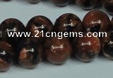 CGS205 15.5 inches 14mm round blue & brown goldstone beads wholesale