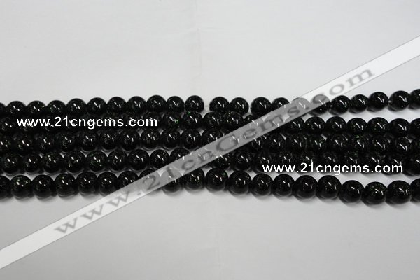 CGS400 15.5 inches 4mm round green goldstone beads wholesale