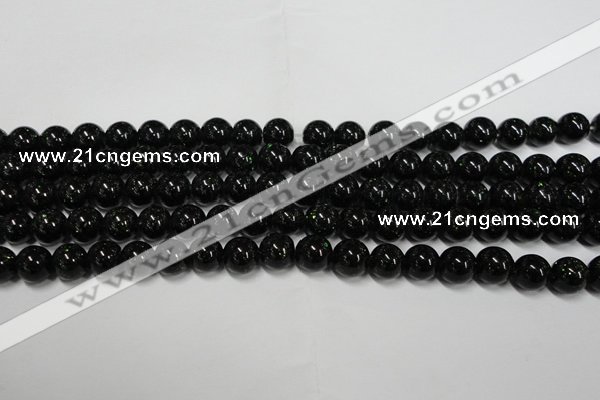 CGS401 15.5 inches 6mm round green goldstone beads wholesale