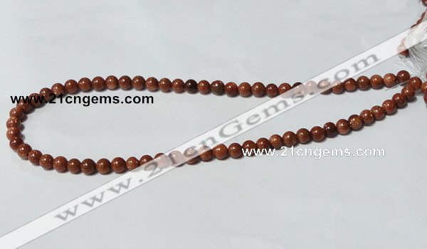 CGS50 15.5 inches 6mm round goldstone beads wholesale