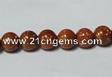 CGS51 15.5 inches 8mm round goldstone beads wholesale