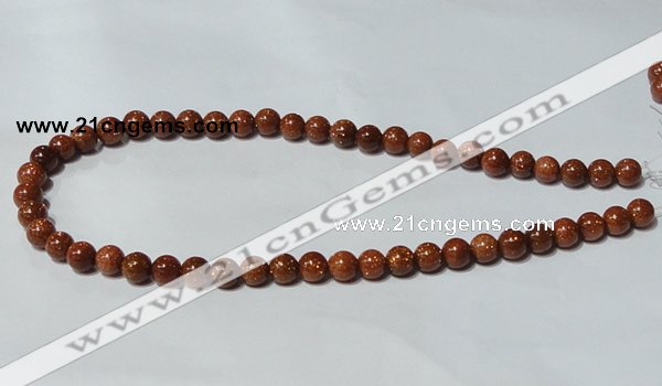 CGS51 15.5 inches 8mm round goldstone beads wholesale