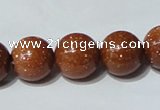 CGS53 15.5 inches 14mm round goldstone beads wholesale