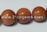 CGS54 15.5 inches 16mm round goldstone beads wholesale