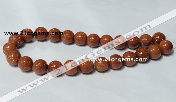 CGS54 15.5 inches 16mm round goldstone beads wholesale
