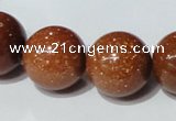 CGS55 15.5 inches 18mm round goldstone beads wholesale