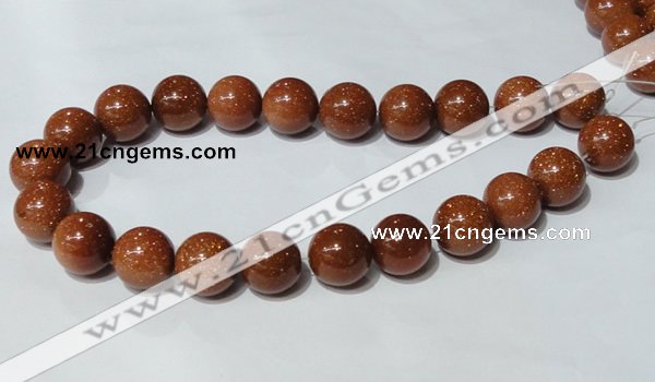 CGS55 15.5 inches 18mm round goldstone beads wholesale