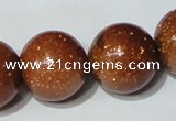 CGS56 15.5 inches 20mm round goldstone beads wholesale