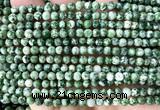 CGS600 15 inches 4mm round green spot stone beads wholesale
