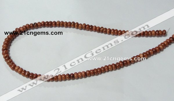 CGS62 15.5 inches 4*6mm rondelle goldstone beads wholesale