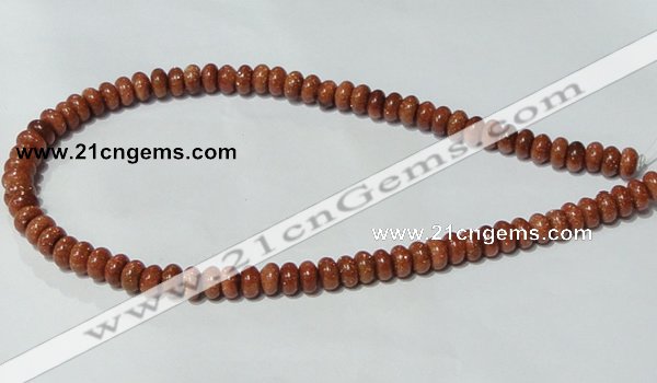 CGS63 15.5 inches 4*8mm rondelle goldstone beads wholesale