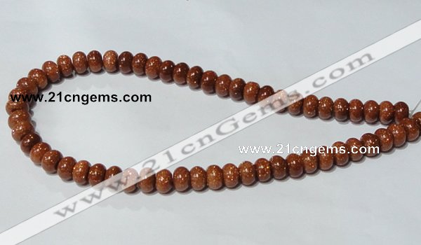 CGS64 15.5 inches 6*10mm rondelle goldstone beads wholesale