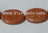 CGS79 15.5 inches 18*25mm oval goldstone beads wholesale