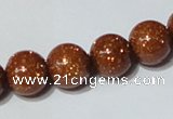 CGS86 15.5 inches 10mm round goldstone beads wholesale