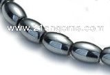 CHE01 16 inches 4*6mm rice shape hematite beads Wholesale