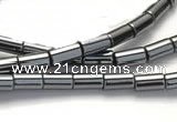 CHE02 16 inches 3*5mm column shape hematite beads Wholesale