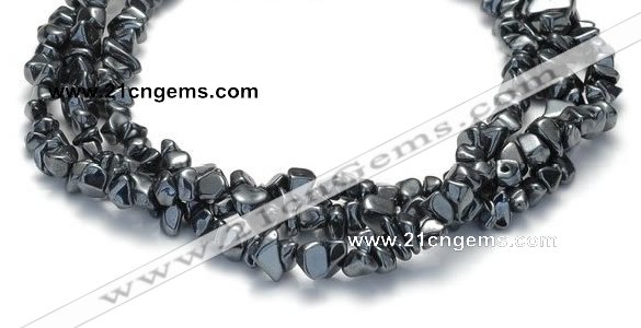 CHE09 34 inches hematite chips beads strand Wholesale