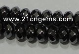 CHE103 15.5 inches 4*6mm faceted rondelle hematite beads wholesale